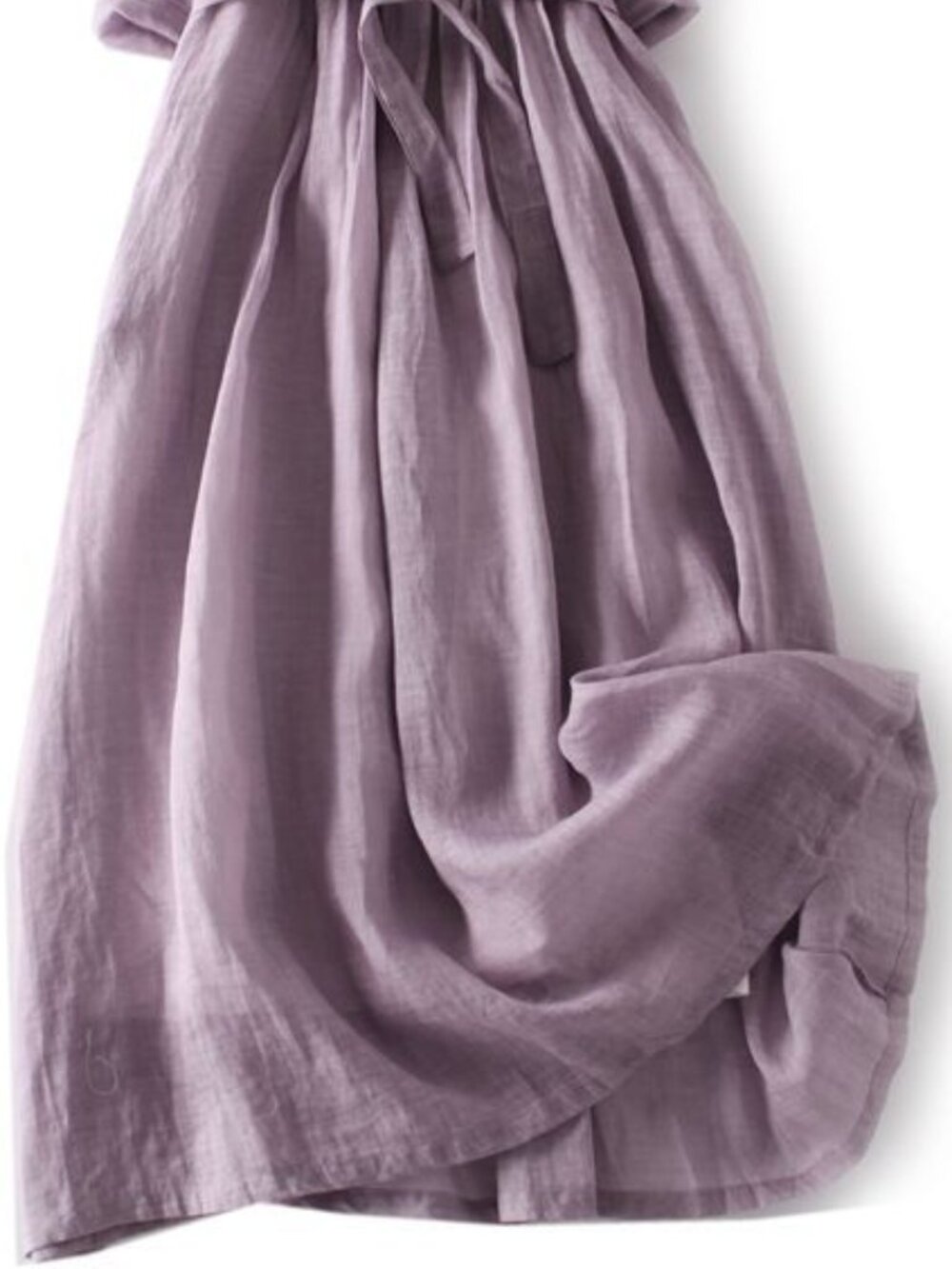 Women's Summer Cotton Linen Dress - Picture 3 of 5